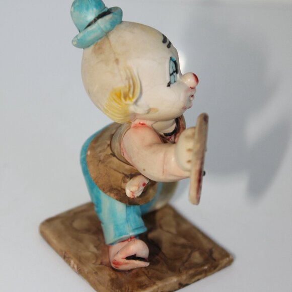 Vintage Clown Stile Plastic Figurine 4” Italy D4254 - Picture 10 of 12